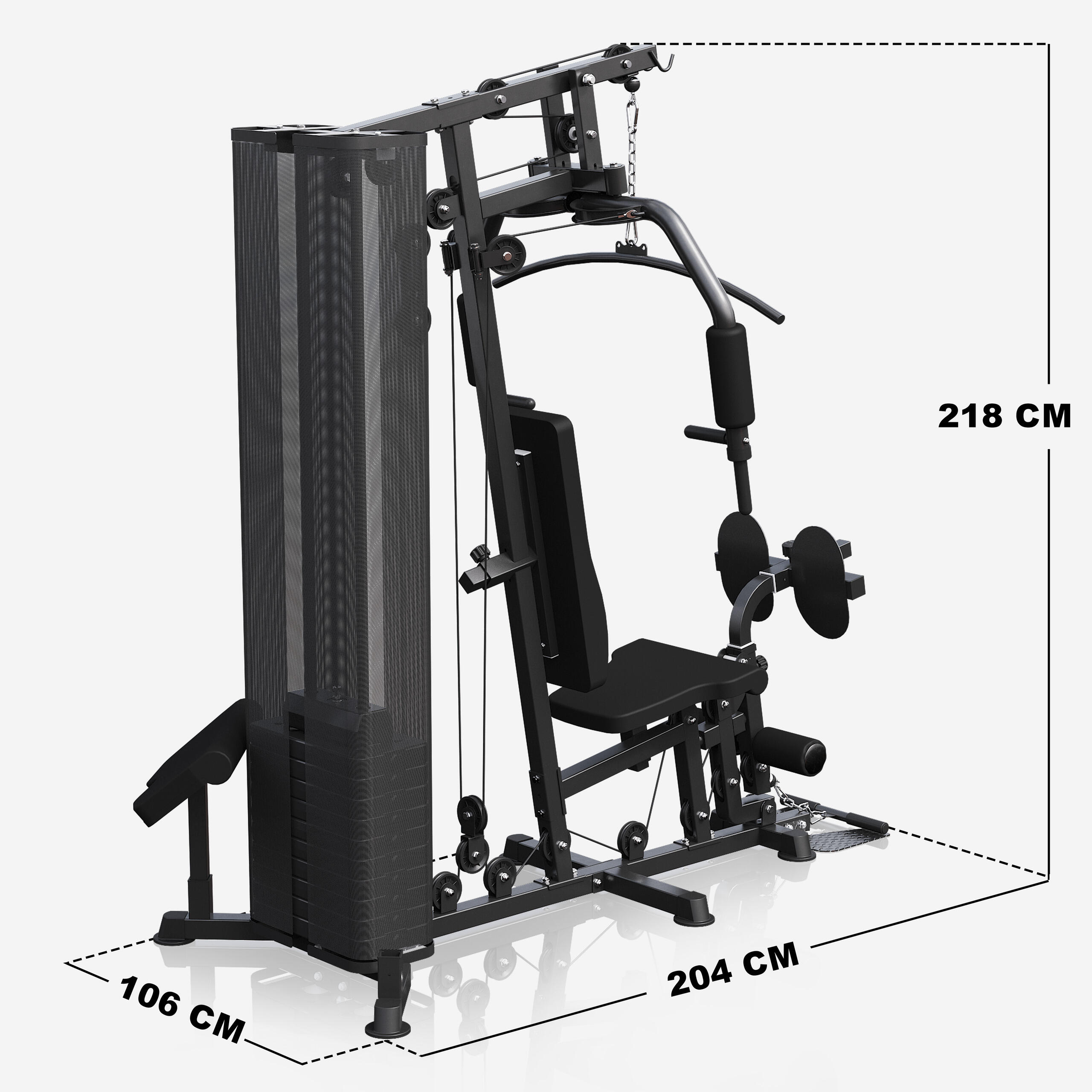 Appareil Musculation Multi Gym - Station Musculation Multifonction, Home Trainer 2/7