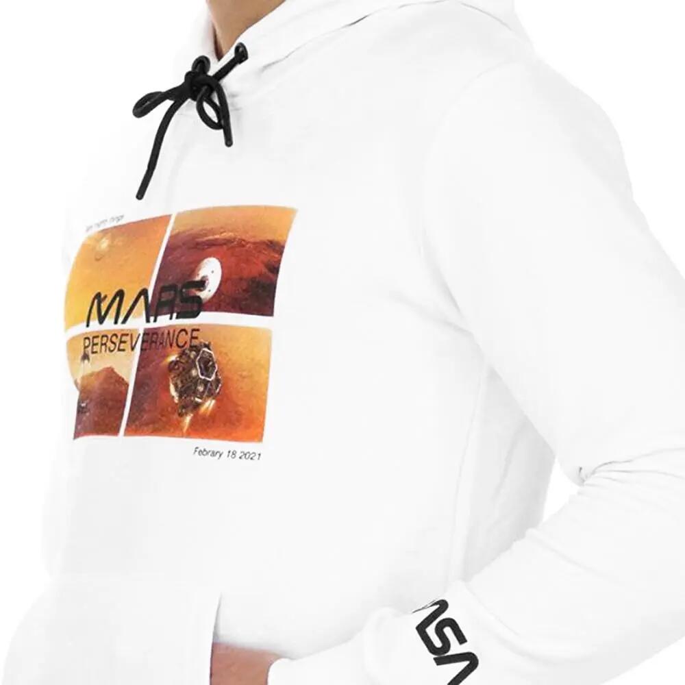 Sudadera con Capucha Blanca de Hombre NASA 5/7