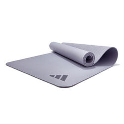 Tapis de yoga 5 mm, ferme, silver violet