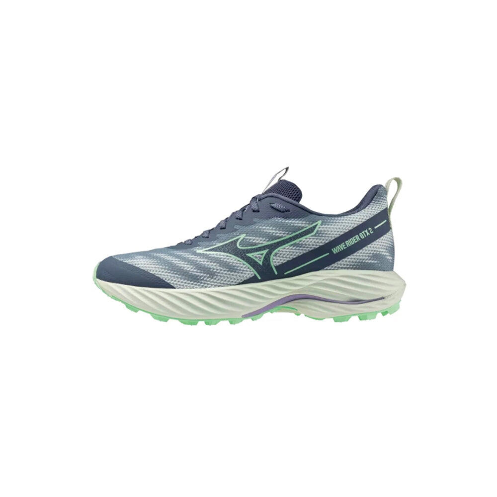 Wave Rider GTX 2 Wide Women's Road Running Shoes - Grey x Green