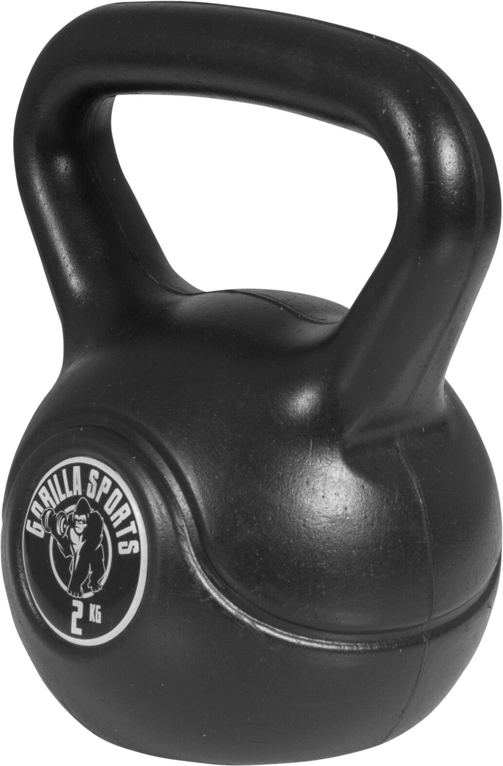 KETTLEBELL NOIR AVEC REVÊTEMENT PLASTIQUE | MUSCULATION| AU CHOIX DE 2KG À 20KG 2/7