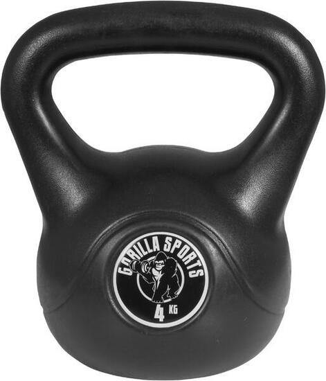KETTLEBELL NOIR AVEC REVÊTEMENT PLASTIQUE | MUSCULATION| AU CHOIX DE 2KG À 20KG