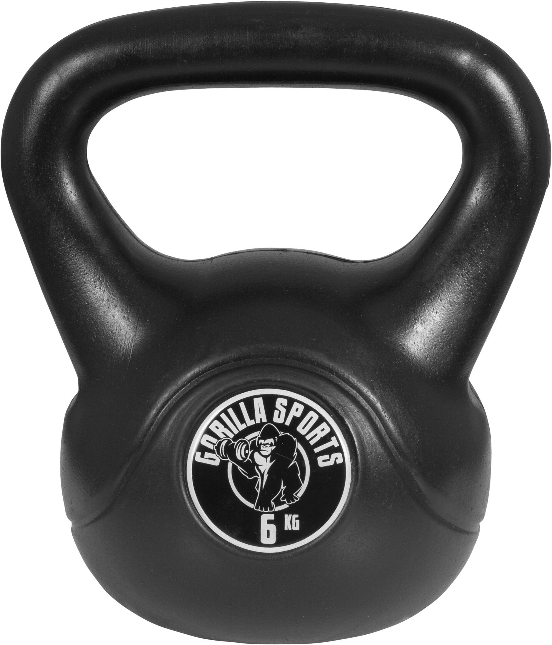 GORILLA SPORTS Kettlebell - Kunststoff Kugelhantel, 2 bis 20 kg, Schwunghantel, Kugelgewicht