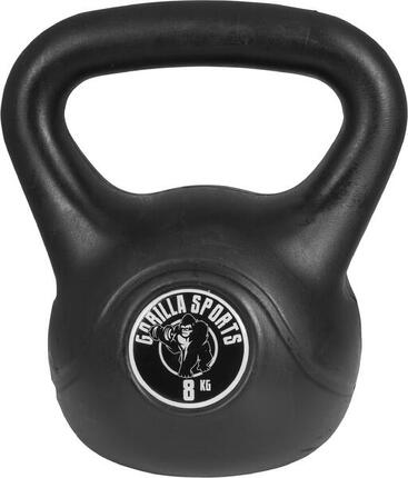 KETTLEBELL NOIR AVEC REVÊTEMENT PLASTIQUE | MUSCULATION| AU CHOIX DE 2KG À 20KG