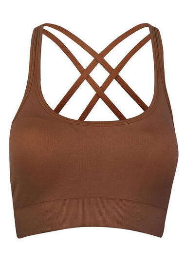 Damen Sport BH Gym Queen Taupe für Sport & Freizeit