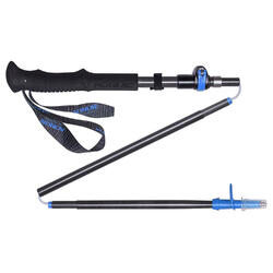 E4087 Adjustable 110-130(cm) Folding Carbon Fiber Hiking Pole Trekking (Single)