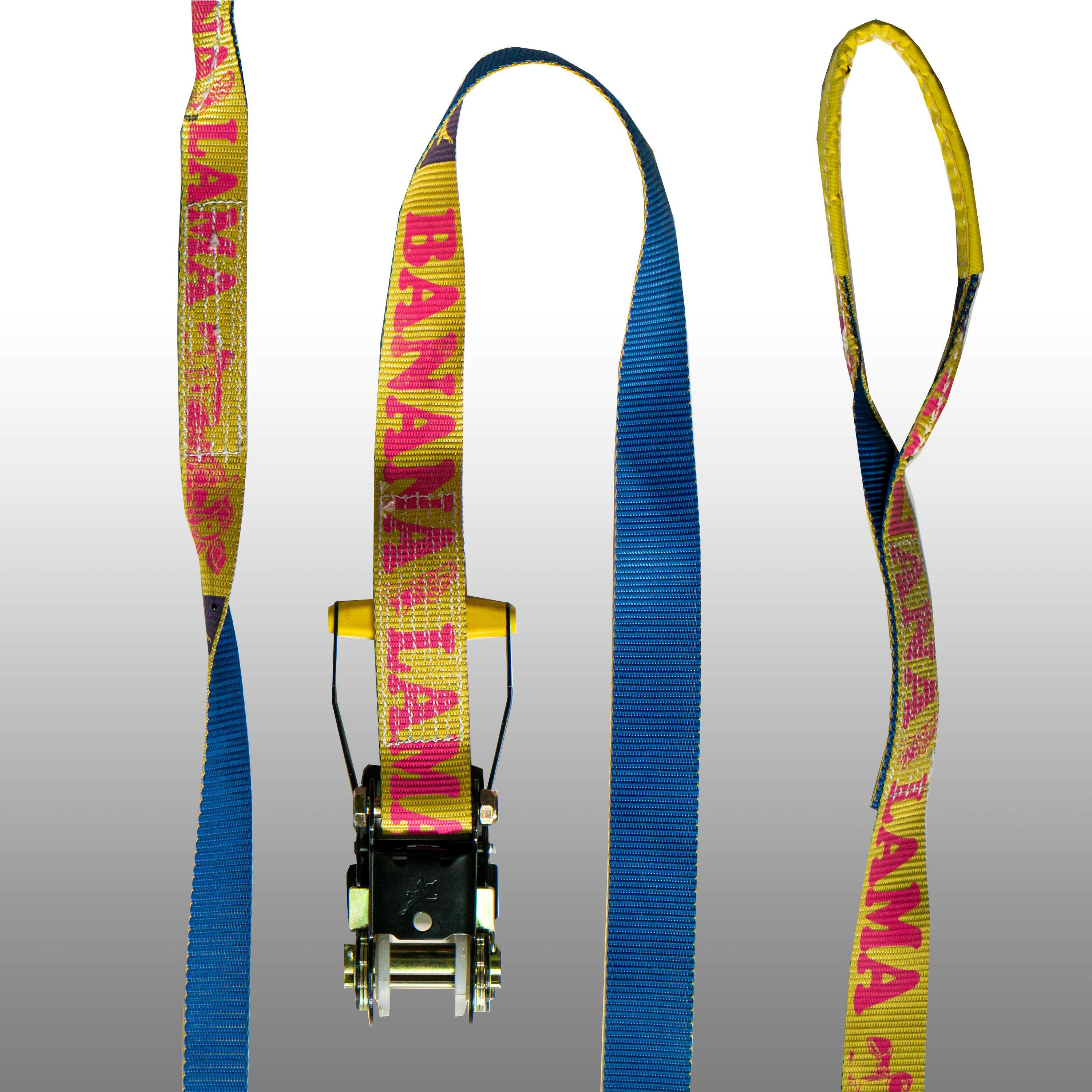 Slackline BANANALAMA met boombescherming - Slacklining - Geel 5/8