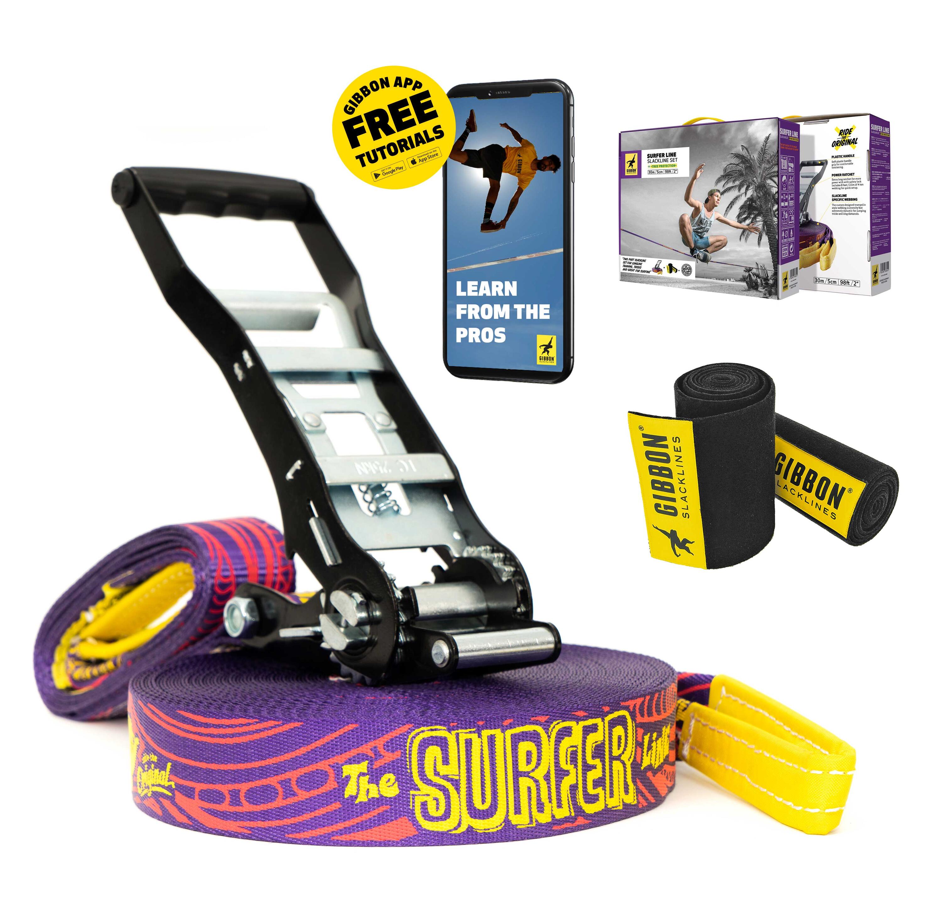 GIBBON Slackline SURFERLINE  - Slacklining - Blauw