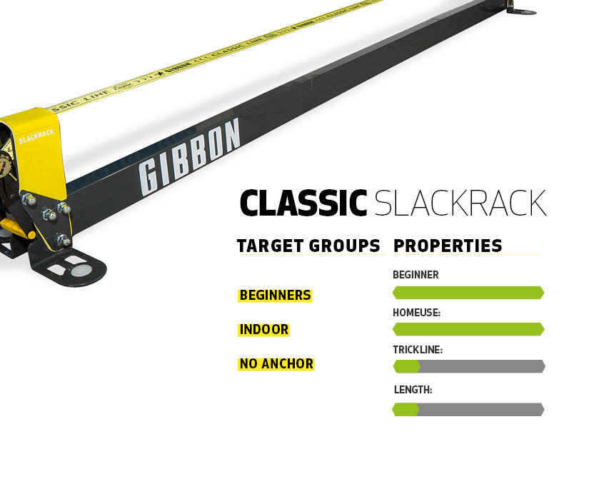 Slackline SLACKRACK CLASSIC - Slacklining - Geel 4/8