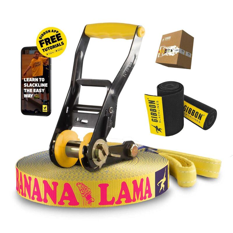 BANANALAMA z zabezpieczeniem drzewa - Slackline - Żółty
