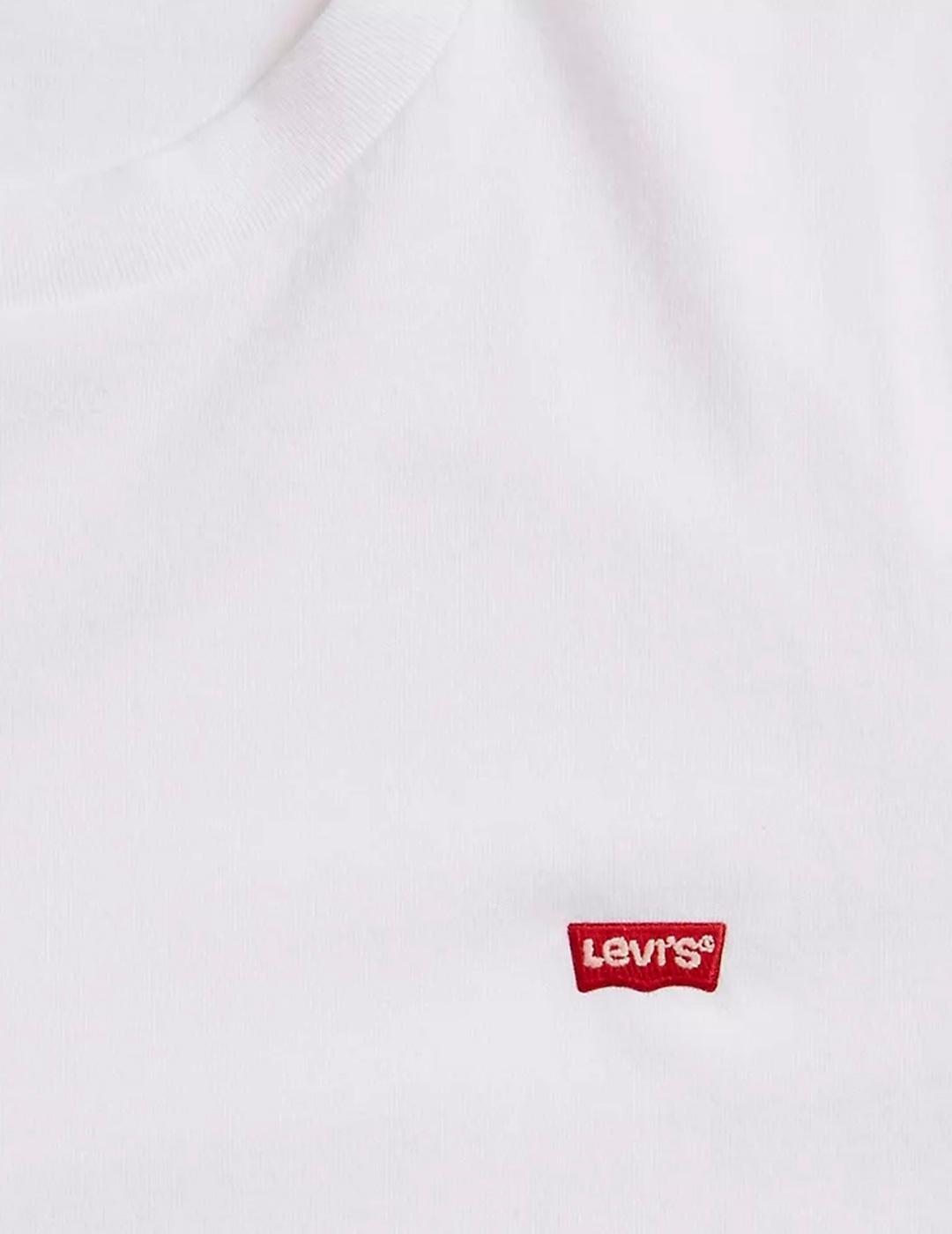 T-shirt pour homme Levis Logo petit Blanc. 4/5
