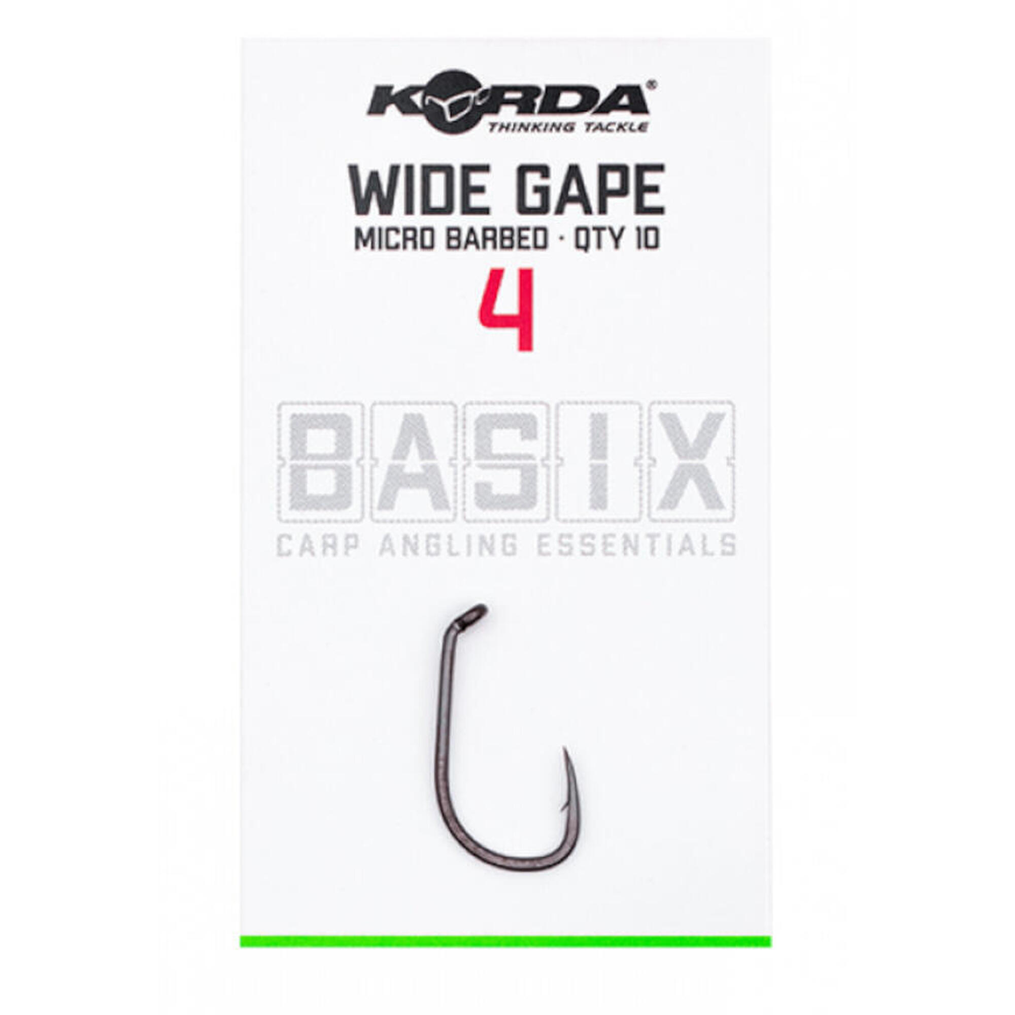 CARLIGE KORDA BASIX WIDE GAPE NR.6, 10 BUC / PLIC