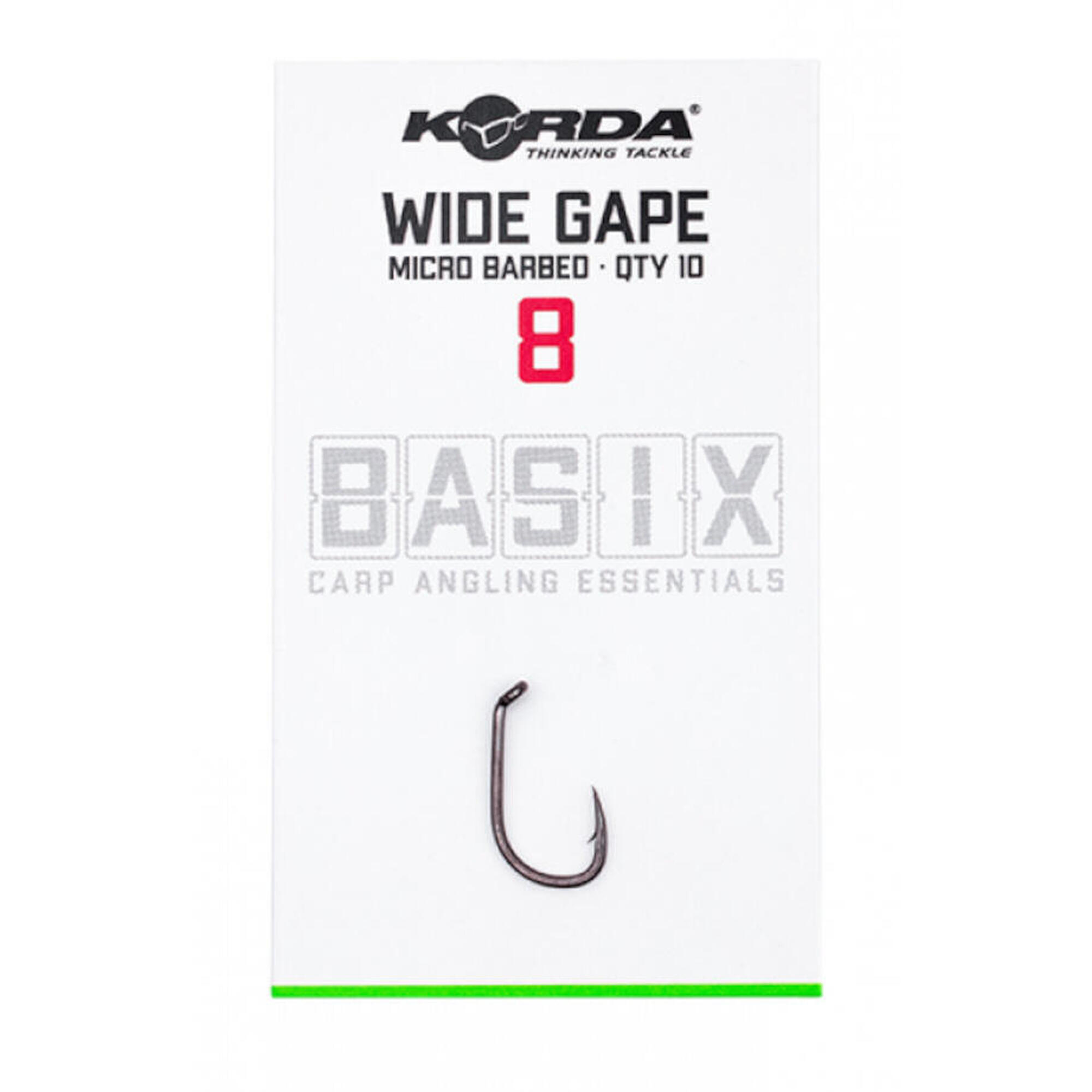 CARLIGE KORDA BASIX WIDE GAPE NR.6, 10 BUC / PLIC
