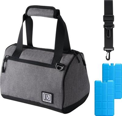Brisby Kühltasche 10 Liter Dunkelgrau