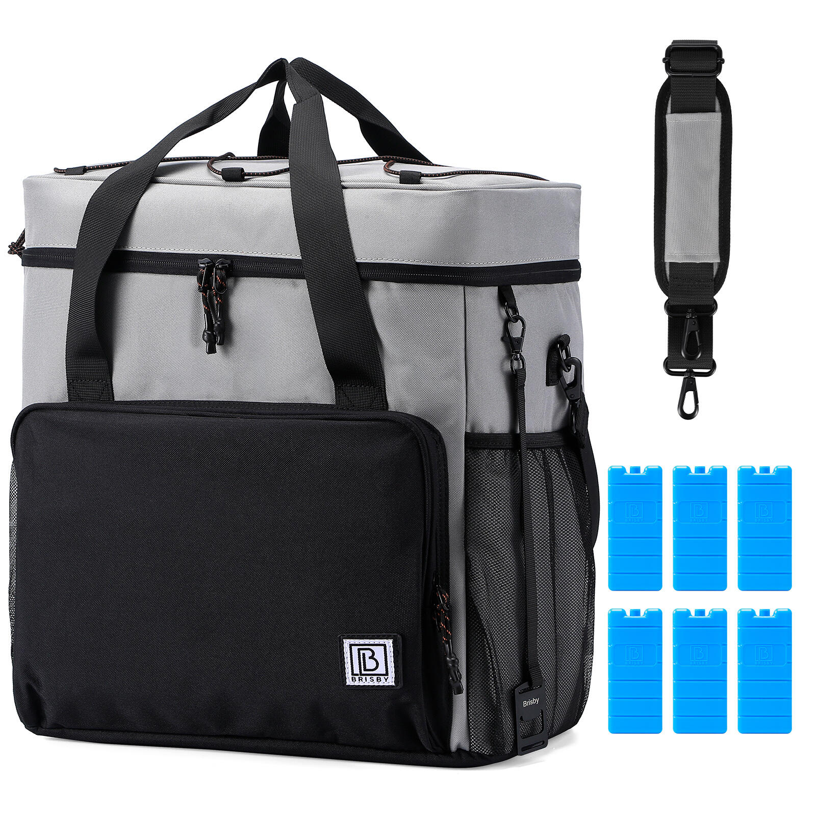 Brisby Koeltas 40 Liter Zwart Grijs 5/5