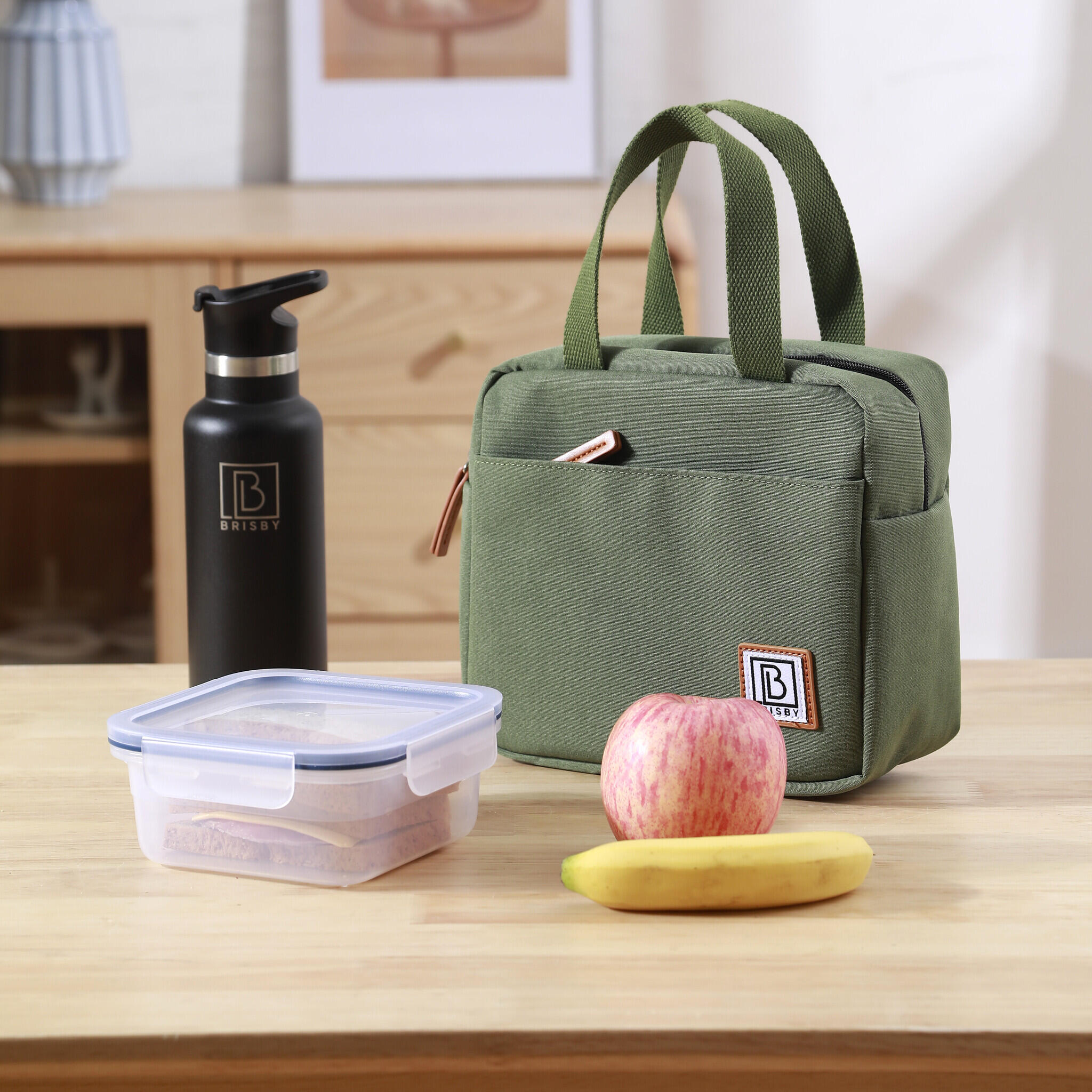 Sac isotherme Brisby 4 litres vert 3/4