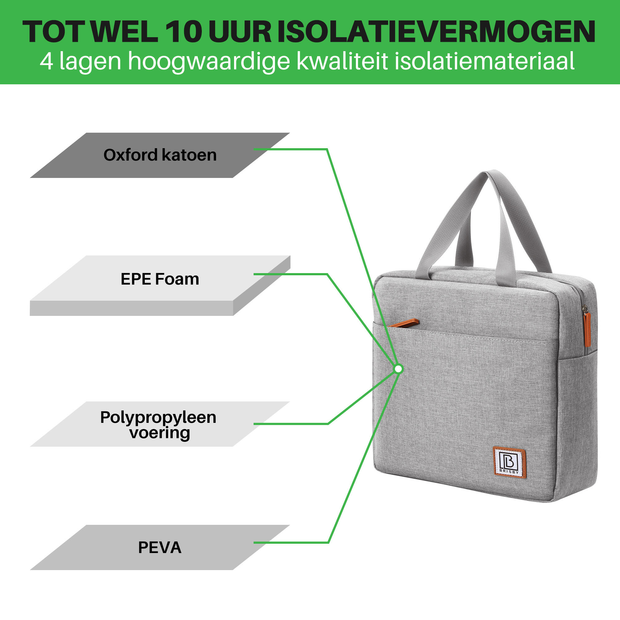 Sac isotherme Brisby 7 litres gris clair 5/5