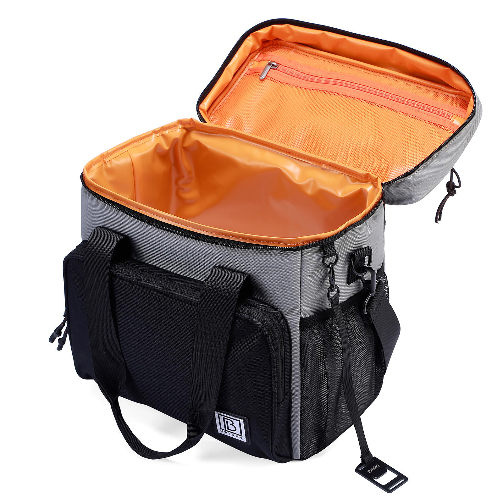 Sac isotherme Brisby 15 litres noir gris et orange 3/5