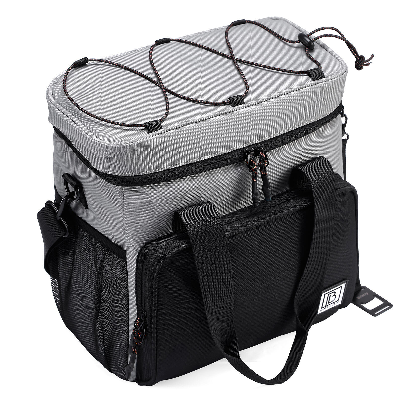 Sac isotherme Brisby 15 litres noir gris et orange 2/5