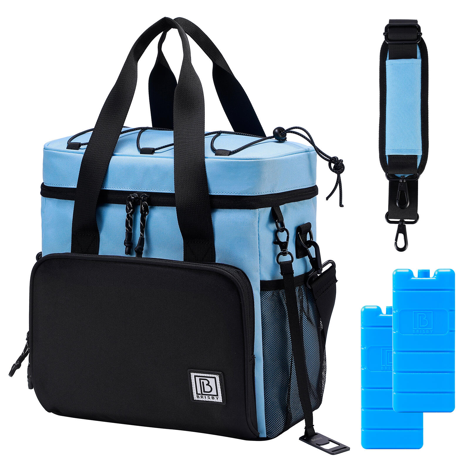 Sac isotherme Brisby 15 litres noir bleu 4/4