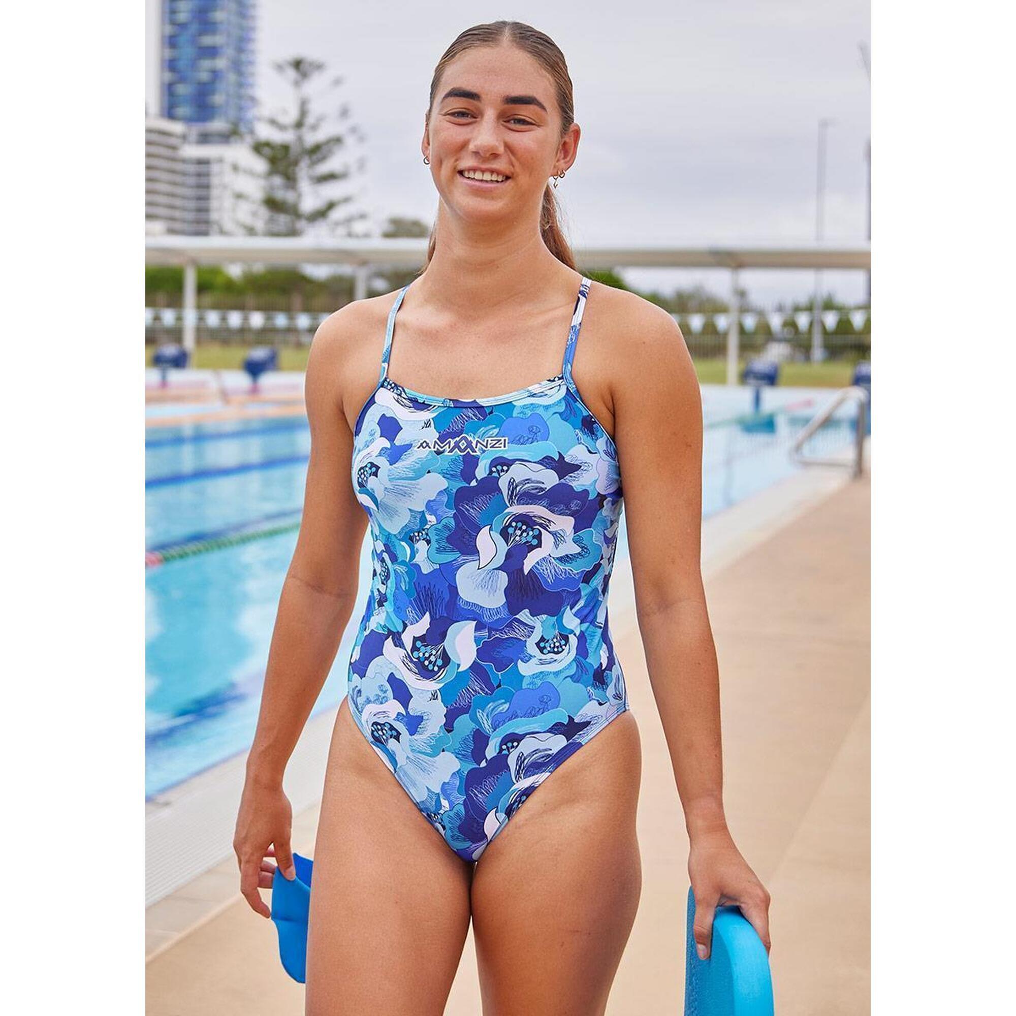 Amanzi - Maillot De Bain Une Pièce Amanzi Aquaflora Proback - Taille 24 (aus G08) - Maillot De Bain 1 Pièce - Blanc|multicolore - 24 - Decathlon