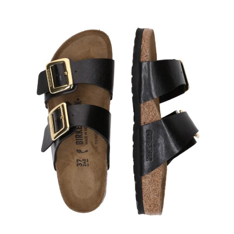 Sandales Plates Femme Birkenstock Sydney Noir 3/5