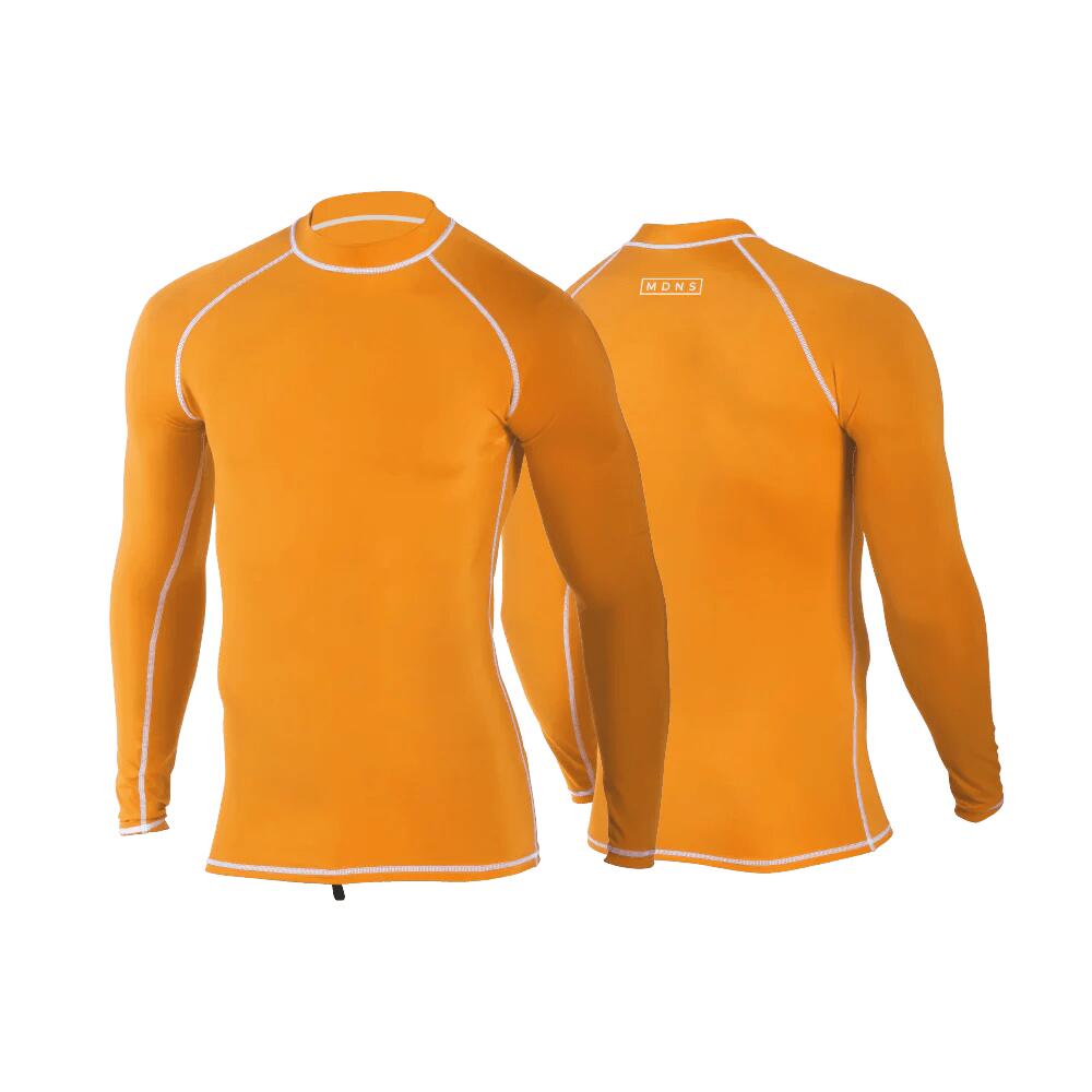 Mdns - Colorblock - Lycra L/s Upf 50 Surf Enfant - Sous Combinaison - Orange - Xs - Decathlon