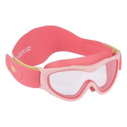 Lunettes de plongée pour enfants avec bandeau en néoprène - Roses
