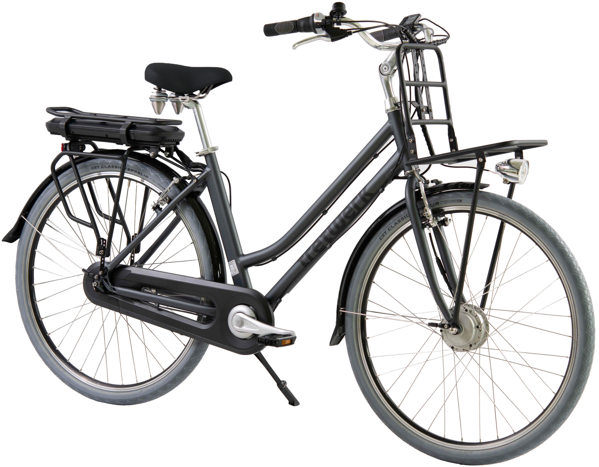 Tretwerk Elektrische Transportfiets E-Cargo 28 Inch 49 cm Dames 7V V-Brakes 2/7