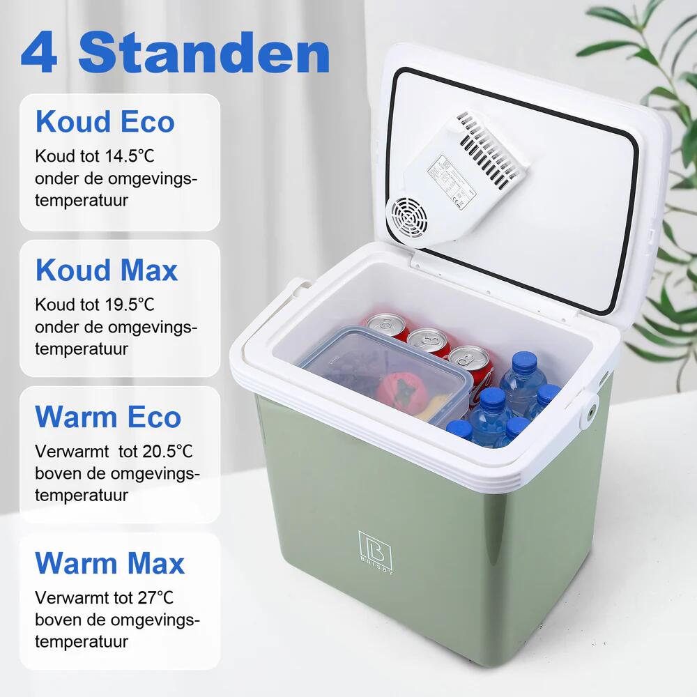 Glacière électrique Brisby 25 litres verte 7/7