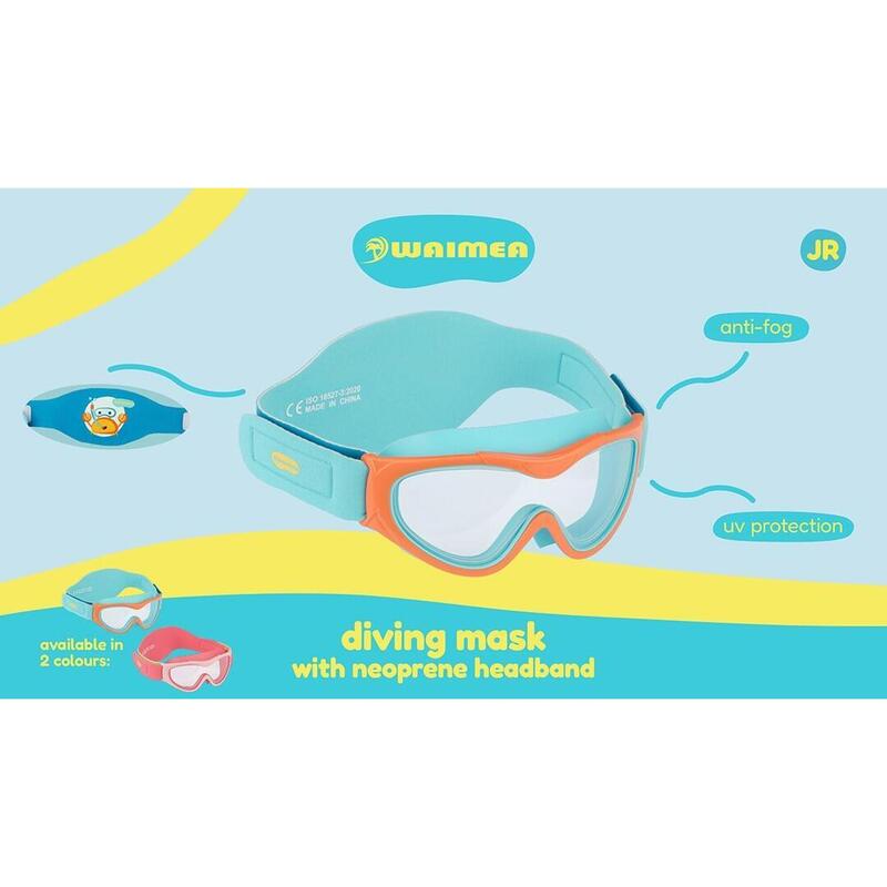Mască de scufundare pentru copii cu bandă de susținere din neopren - Aqua
