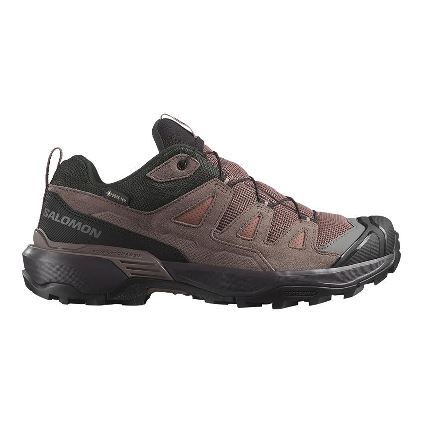 SALOMON X ULTRA 360 LEATHER GORE-TEX Women's Hiking Shoes -COGNAC