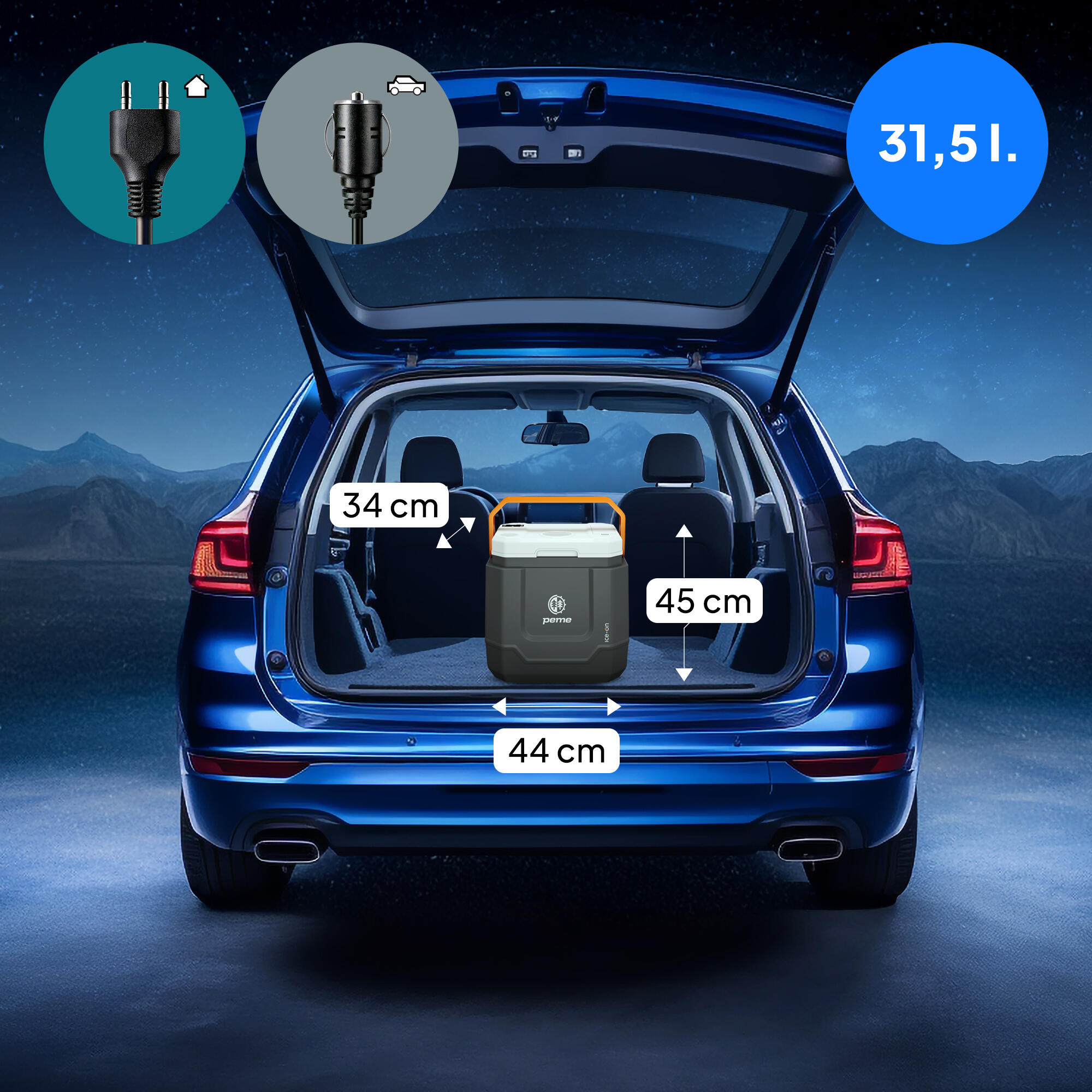 Glaciere électrique de camping Peme Ice-on Trip 33 L avec Bluetooth enceinte 6/7