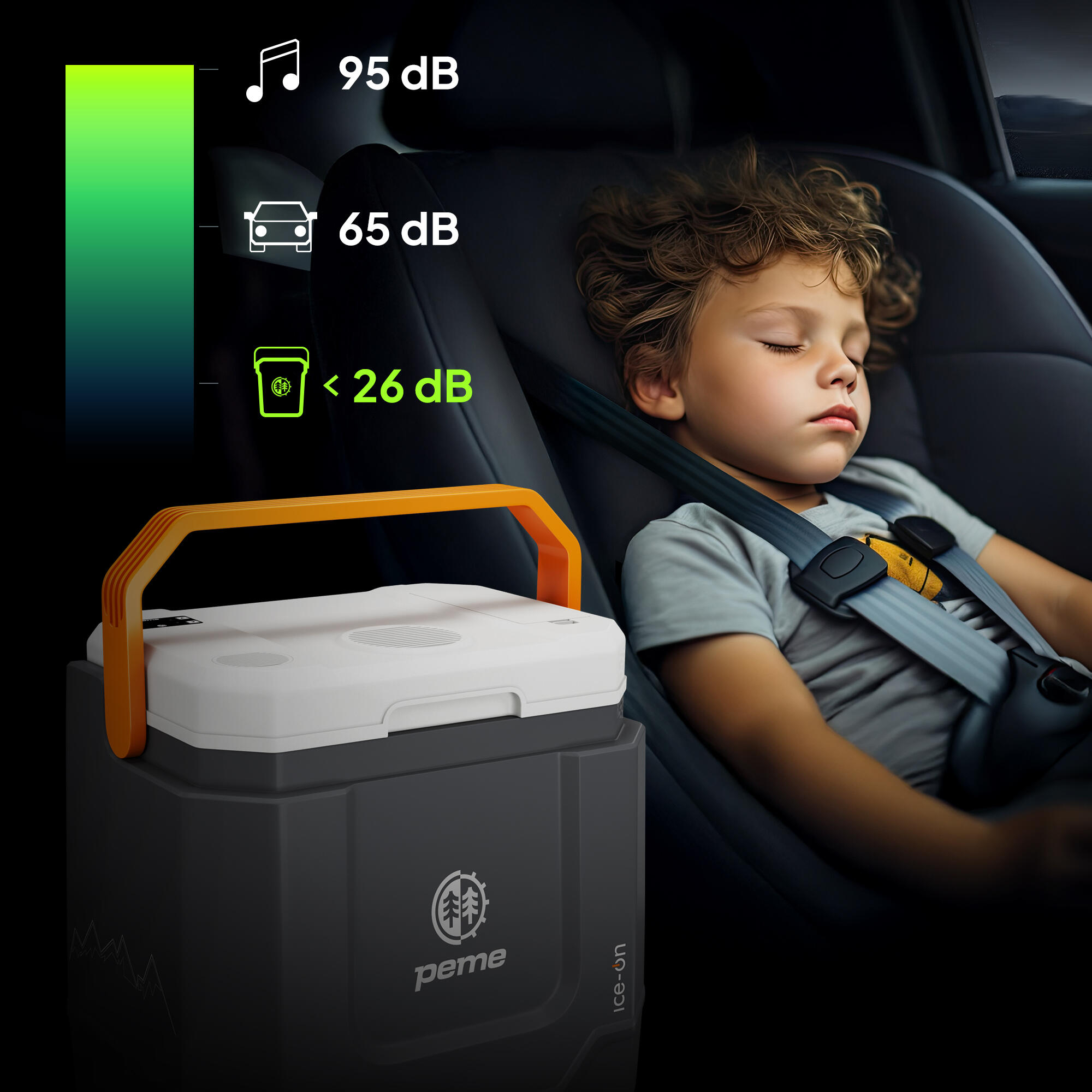Glaciere électrique de camping Peme Ice-on Trip 33 L avec Bluetooth enceinte 7/7