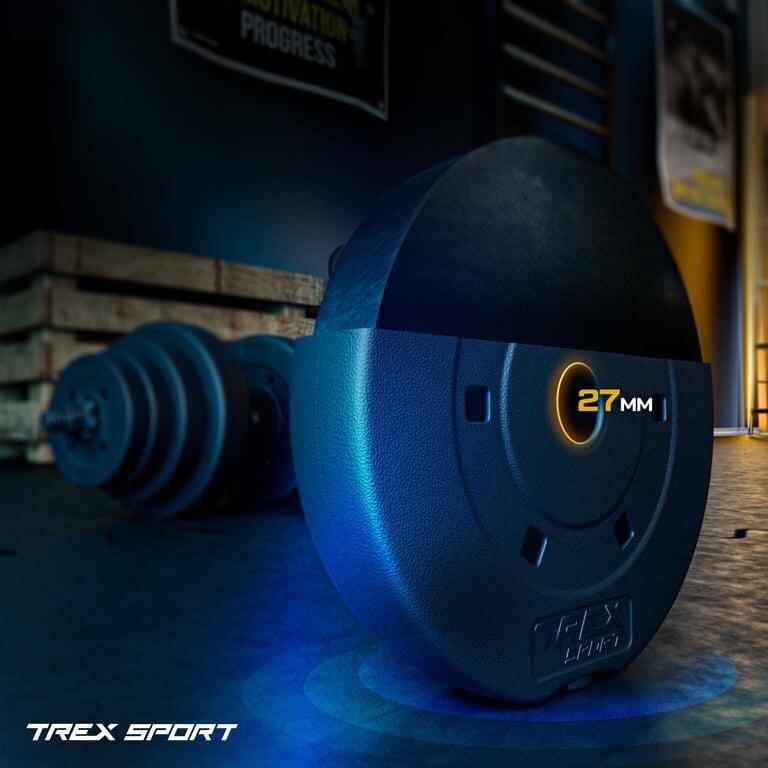 Set de discos de pesas Trex Sport 20 kg (2x5 kg + 4x1,5 kg + 4x1 kg) 6/7
