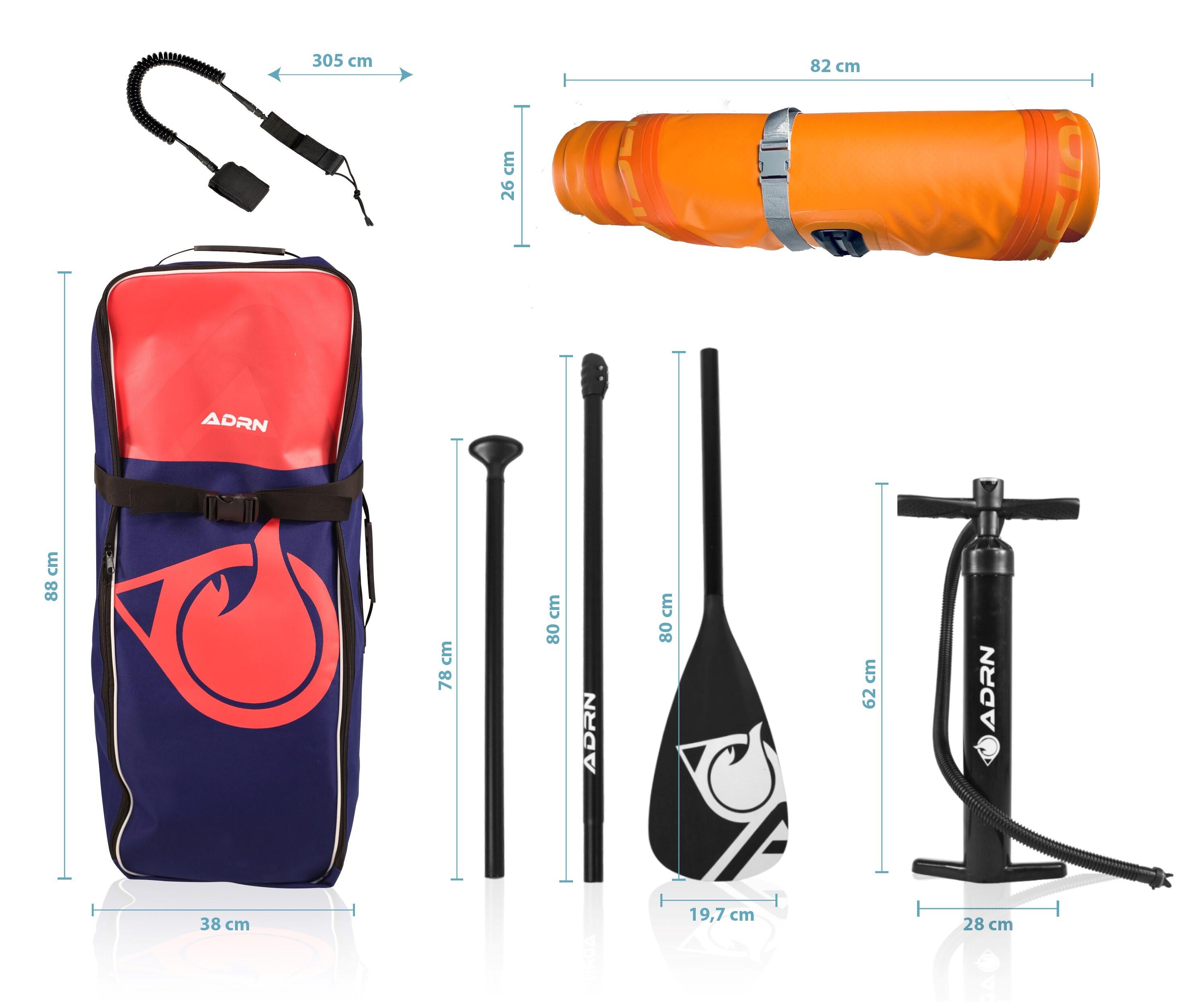 Pagaia gonfiabile CRUISER 10'2 30'' 5'' (310x76x12,7cm) Confezione completa 5/7
