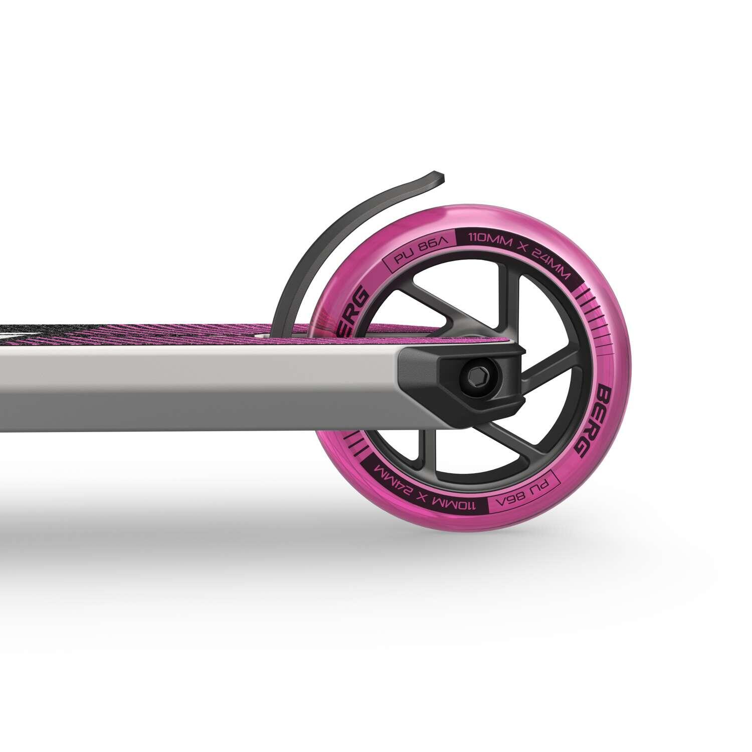 Stuntstep voor kinderen en jongeren BERG Proxus X1 Grijs/Roze 4/7