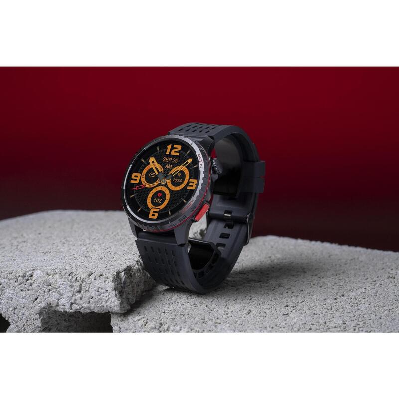 ABYX Fit GPS 2 – Montre connectée multisport avec GPS – Noire