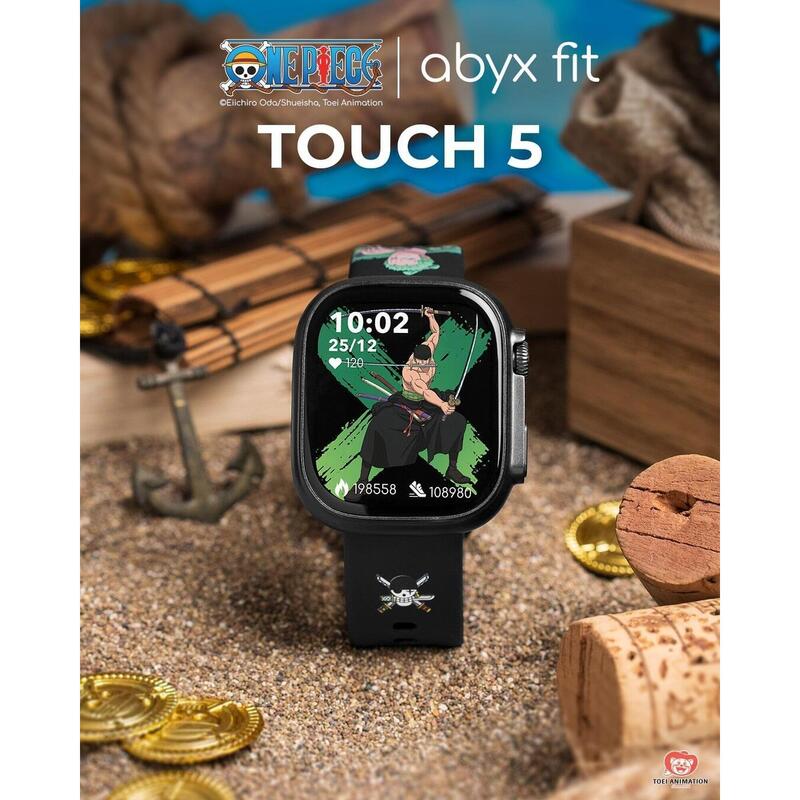 Abyx Fit Touch 5 One Piece – Montre connectée, modèle exclusif Zoro