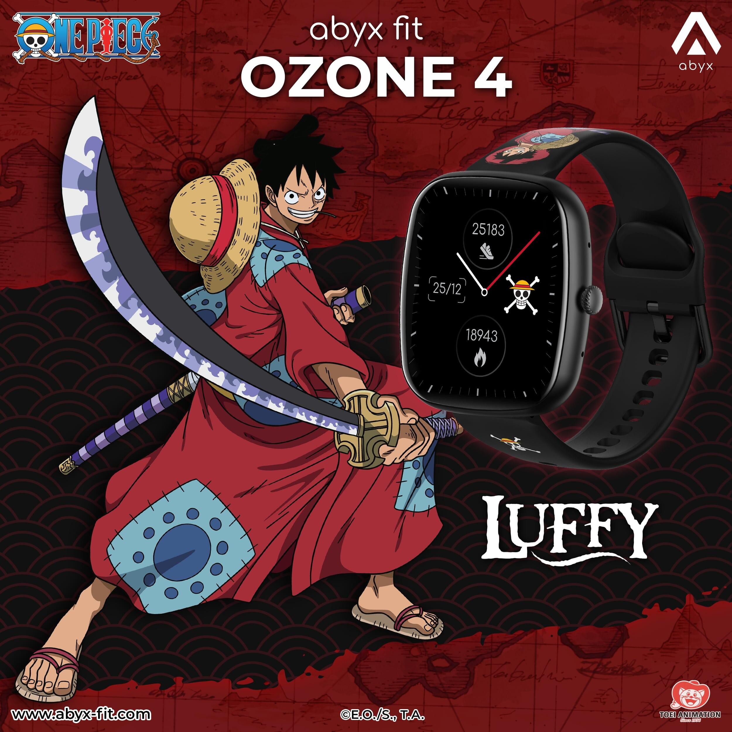 Abyx Fit Ozone 4 One Piece Edition – Montre connectée exclusive Luffy 7/8