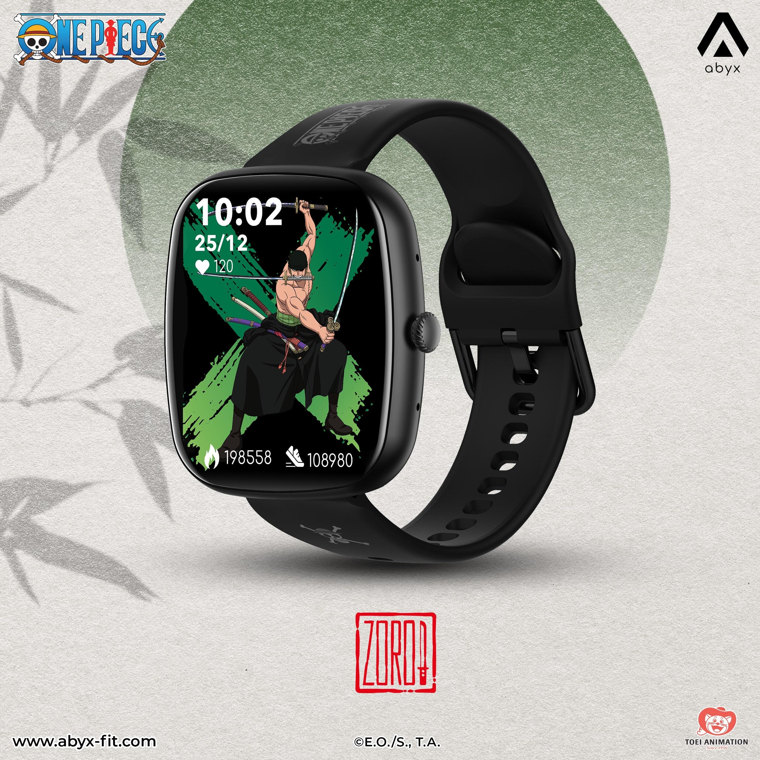 Abyx Fit Ozone 4 One Piece Edition – Montre connectée exclusive Zoro 6/8