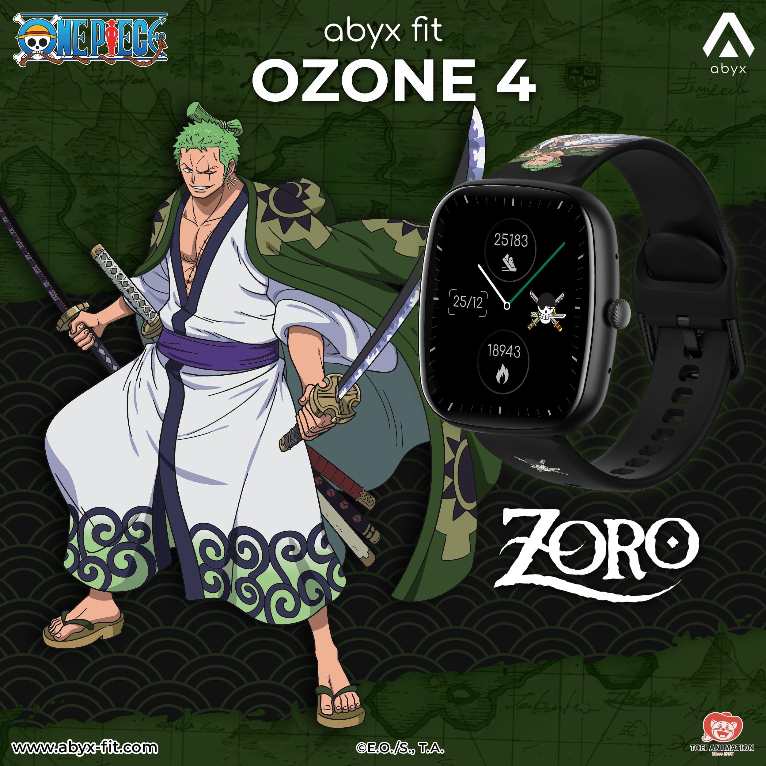Abyx Fit Ozone 4 One Piece Edition – Montre connectée exclusive Zoro 7/8