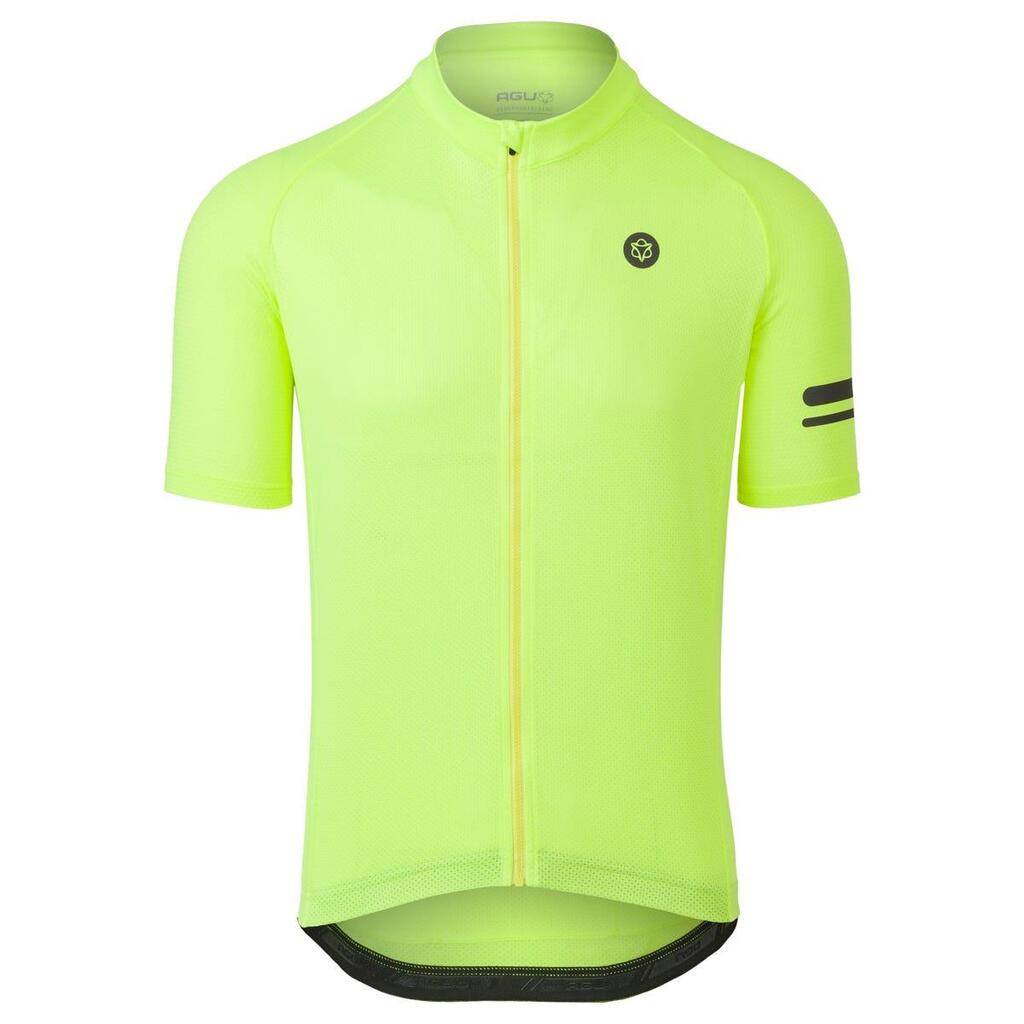 Core Jersey Ss Essential Men Yellow Neon