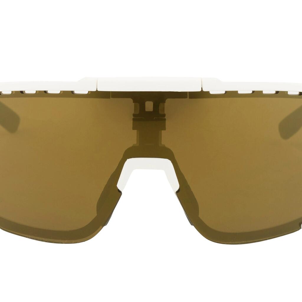 Bold 2.0 Glasses White Brown Lens