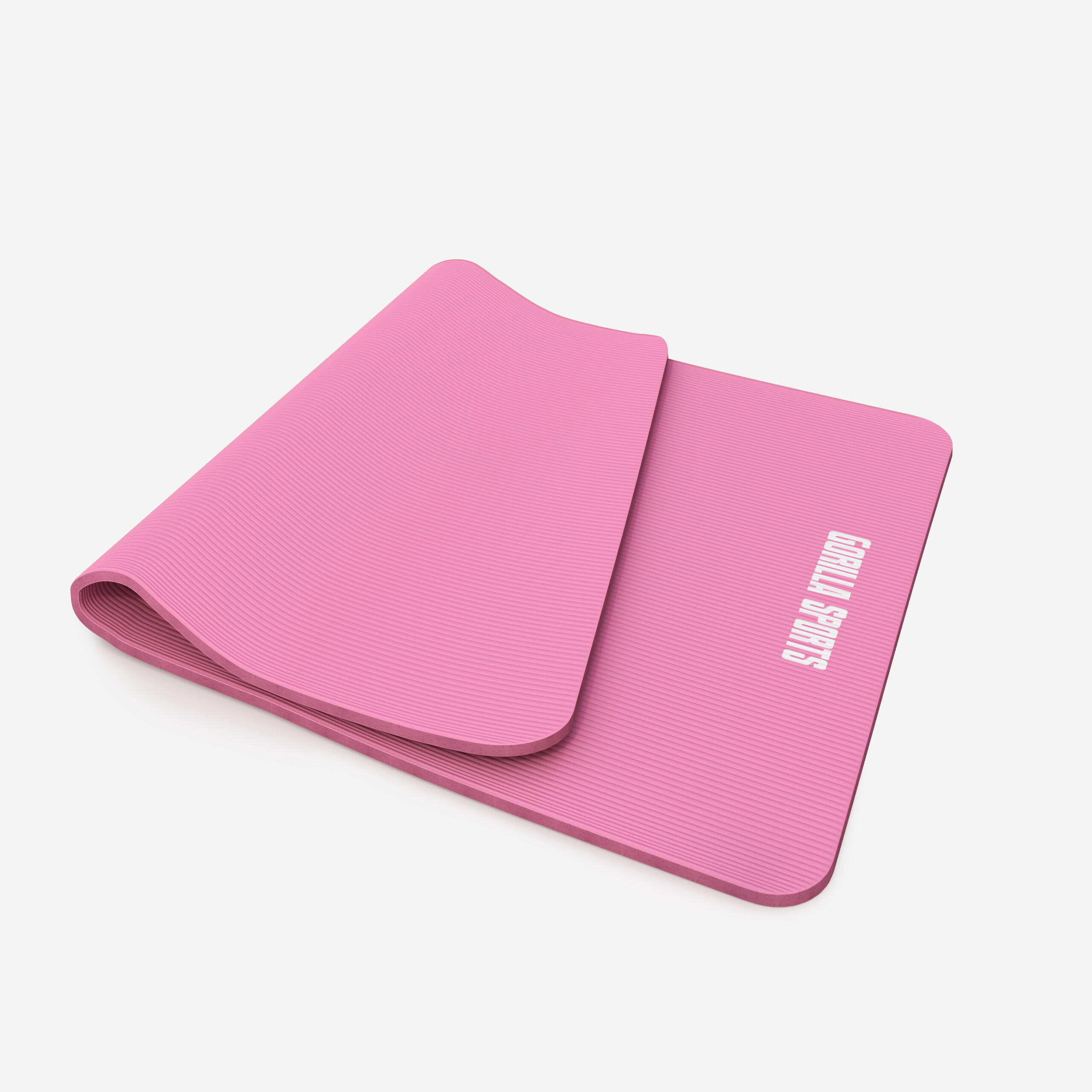 Esterilla Yoga Pilates Gorilla Sports Rosa 190cm x 100cm x1,5Cm 2/7