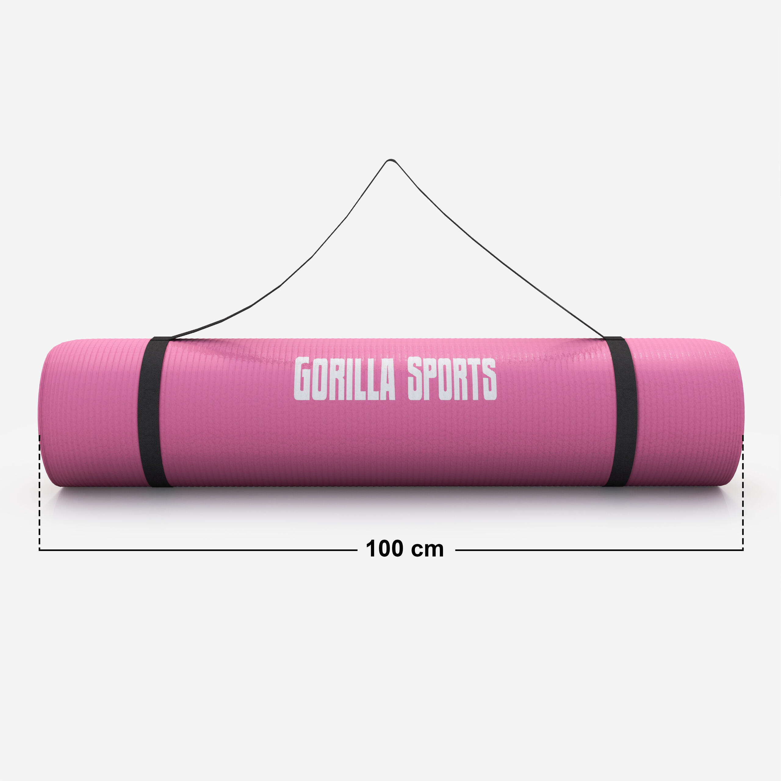Esterilla Yoga Pilates Gorilla Sports Rosa 190cm x 100cm x1,5Cm 5/7