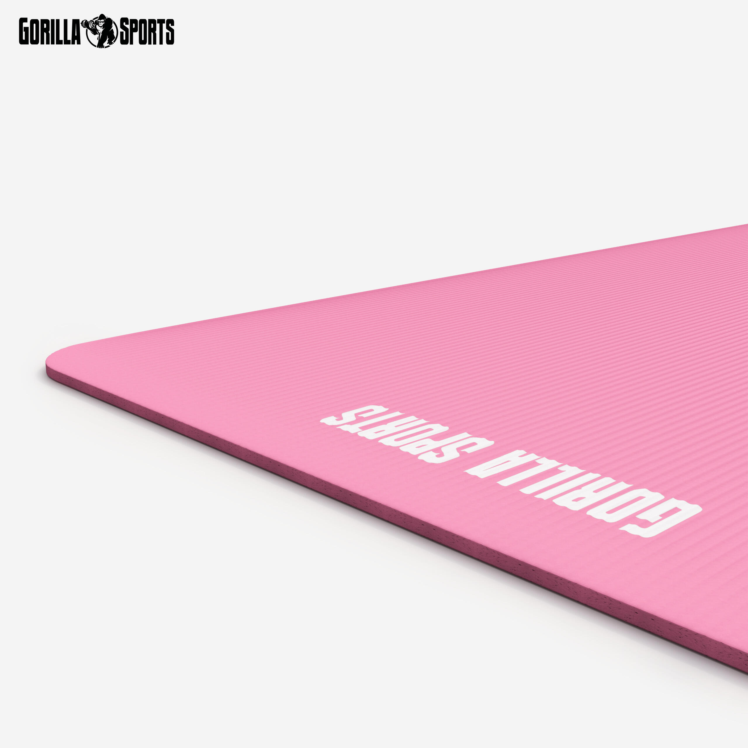 Esterilla Yoga Pilates Gorilla Sports Rosa 190cm x 100cm x1,5Cm 7/7