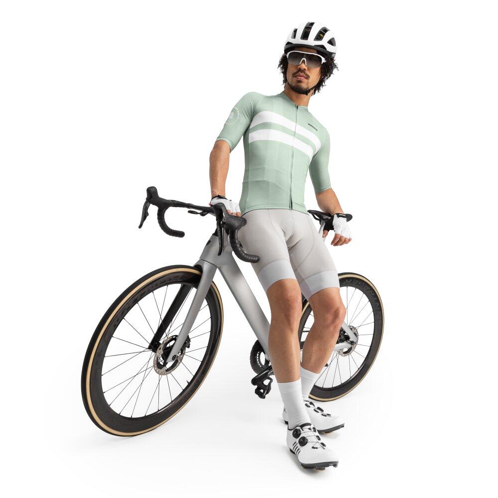 Camisola ultraleve de ciclismo homem M3 Mustair Verde Cinza 3/7