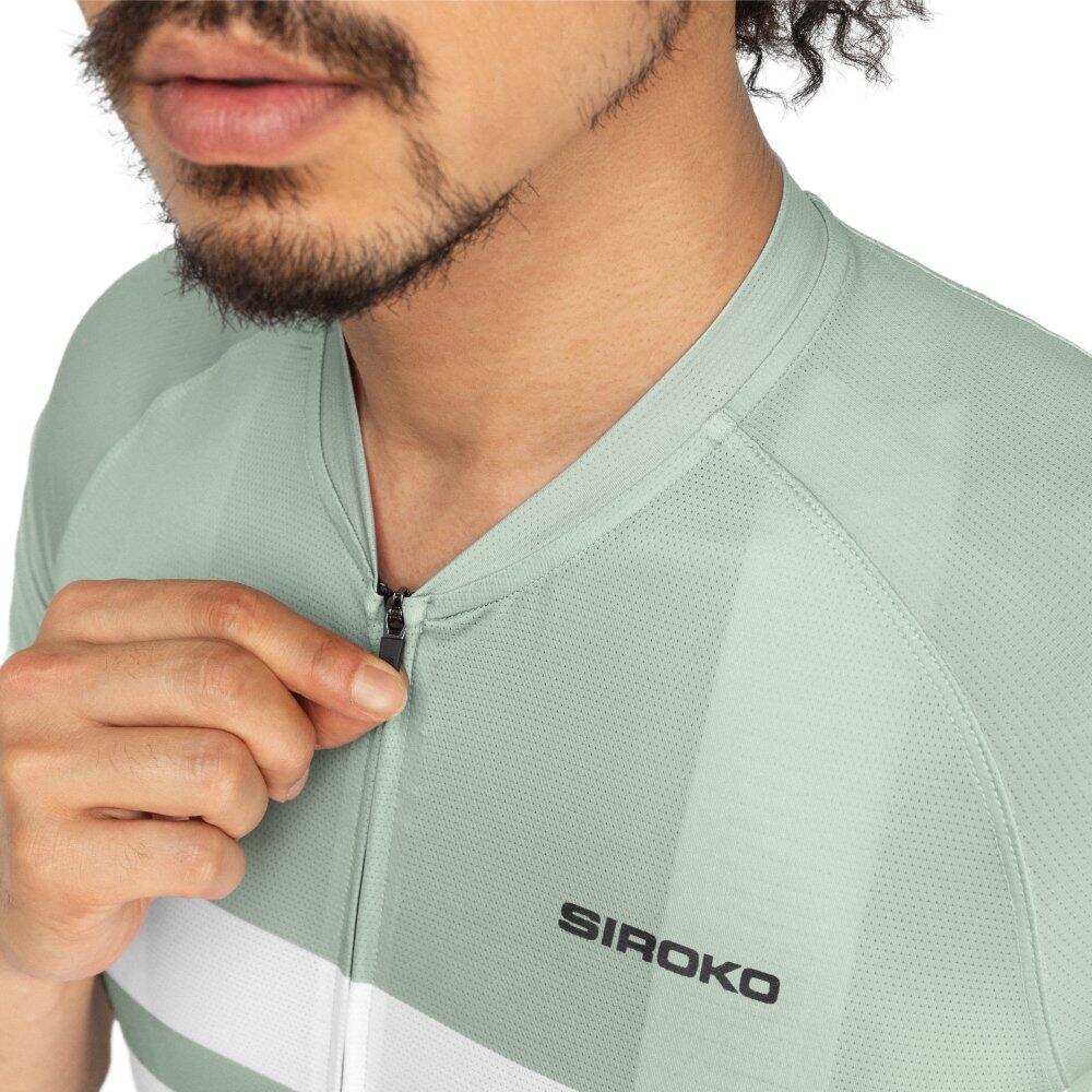 Camisola ultraleve de ciclismo homem M3 Mustair Verde Cinza 4/7