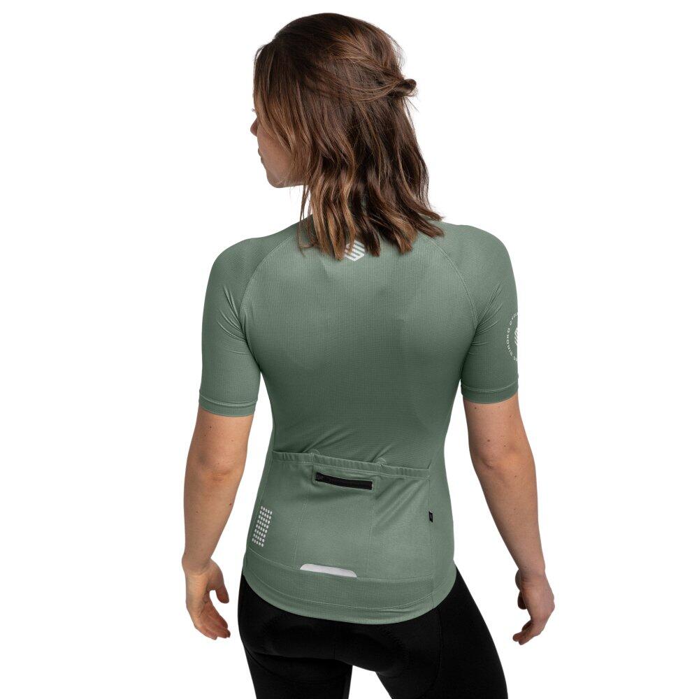 Dames Wielrennen ultralichtgewicht wielershirt M3 Altitude Olijfgroen 2/7